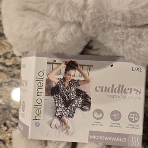 Hello Mello Cuddlers Heated Slippers